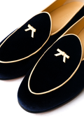 Midnight Velvet Bow Loafers