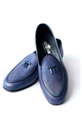 Royal Indigo Tassel Loafers